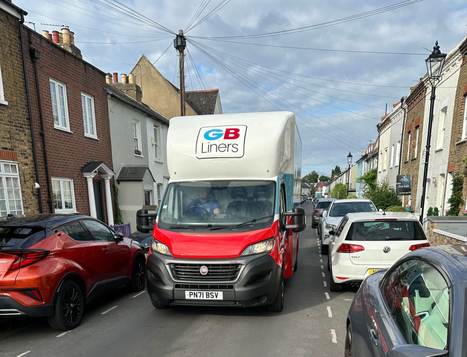 Our removal van, ready to help our client in their move across the UK.