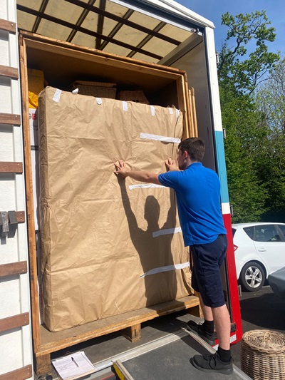 Our Cheltenham Moving team load a GB Liners moving van